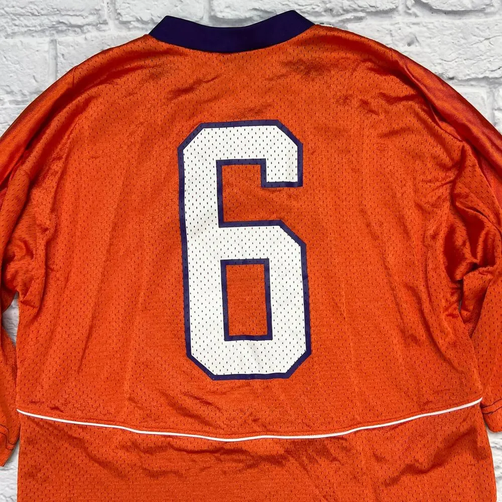 Clemson Tigers Football Jersey #6 Nike Team Adult Mens Small NCAA Orange